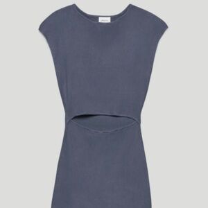Aritzia Wilford Free Cut-Out Knit Mini Dress